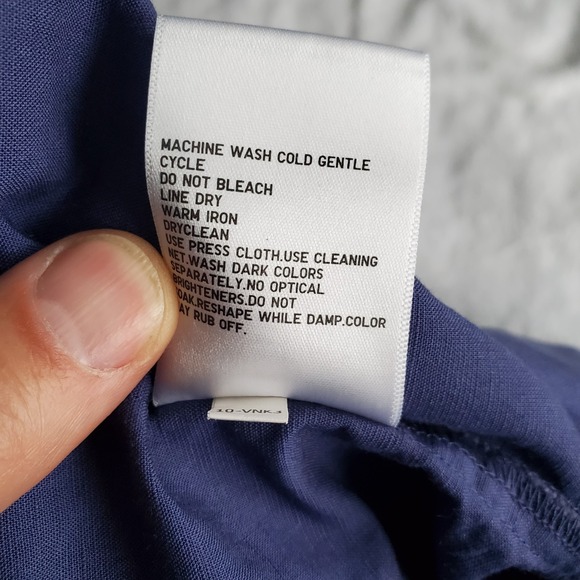 Uniqlo Women's Jumpsuit Large Blue Linen with Cotton Polyester Viscose Jumpsuit - Picture 10 of 10